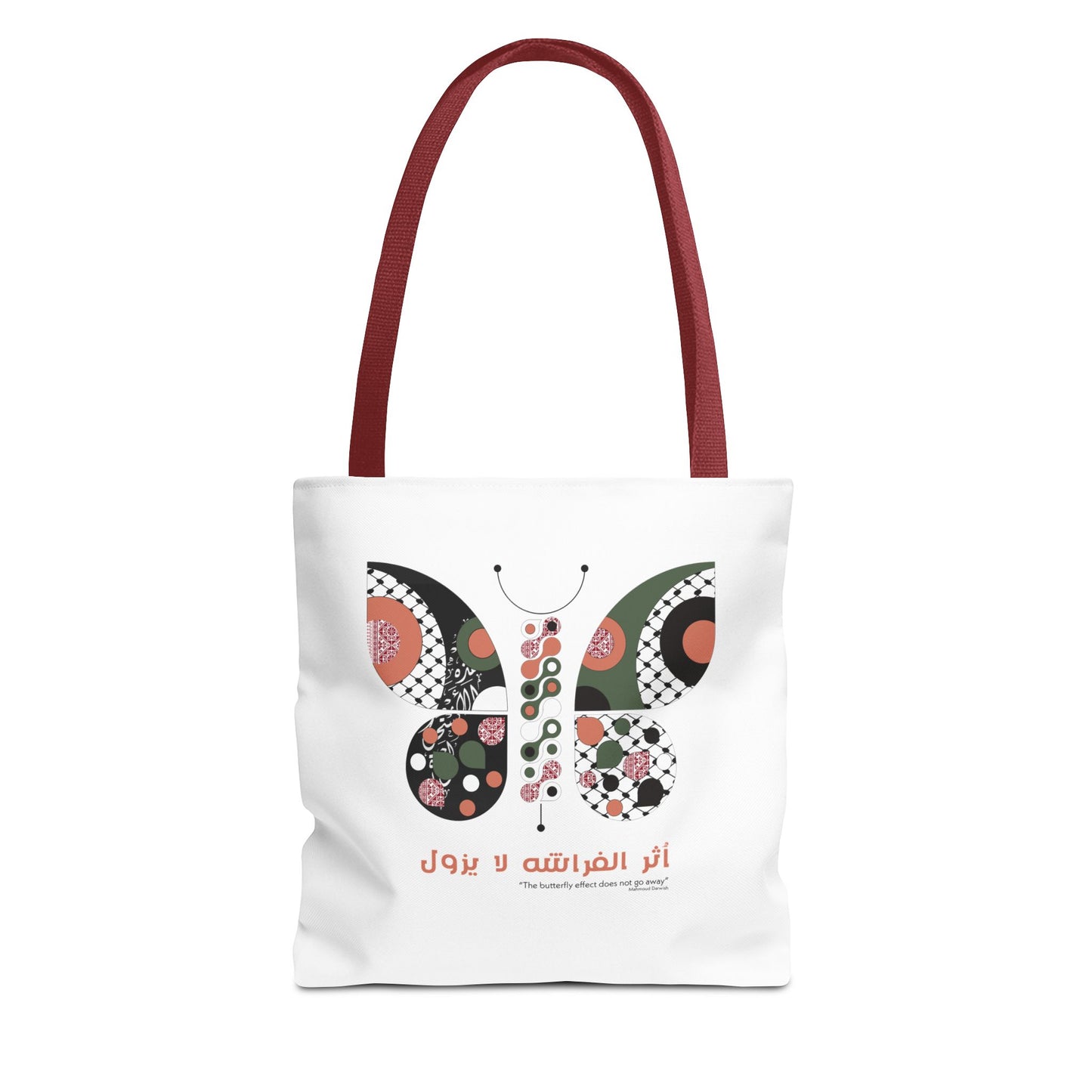 Mahmoud Darwish quote ( palestine will return )Tote Bag (AOP)