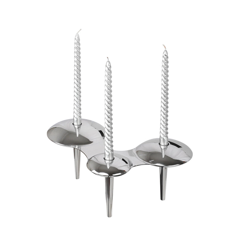 Zaha Hadid Design Scandinavian Stainless Steel Candelabrum Art Ornaments