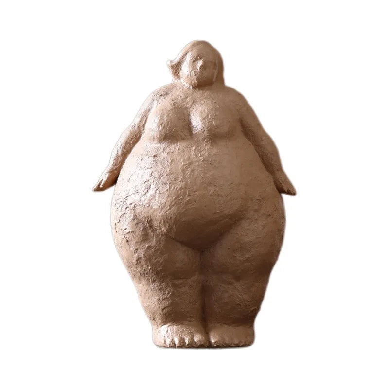 Resin Fat Lady Statues Decoration