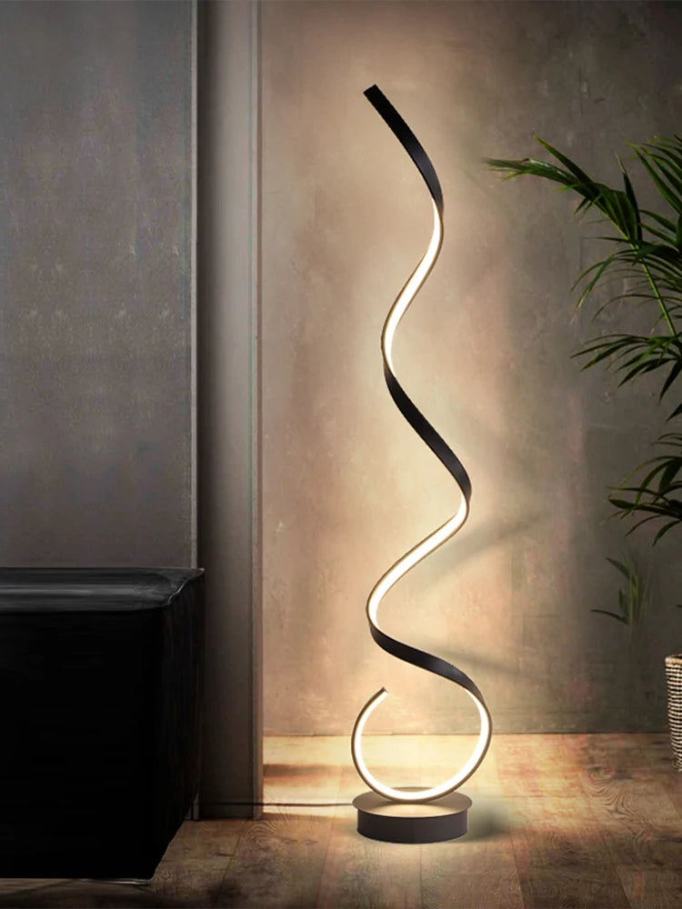 LED Floor Lamp  Spiral Line