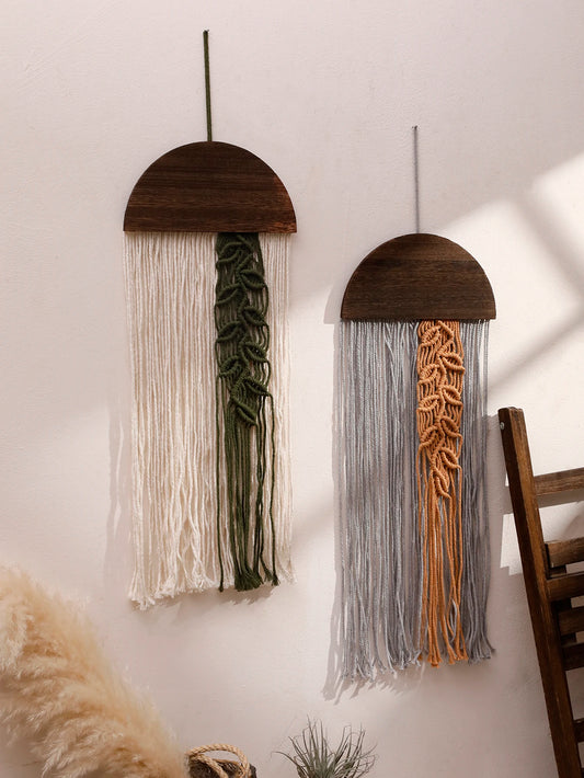 Hand-woven Macrame Ornament Wall Hanging Art