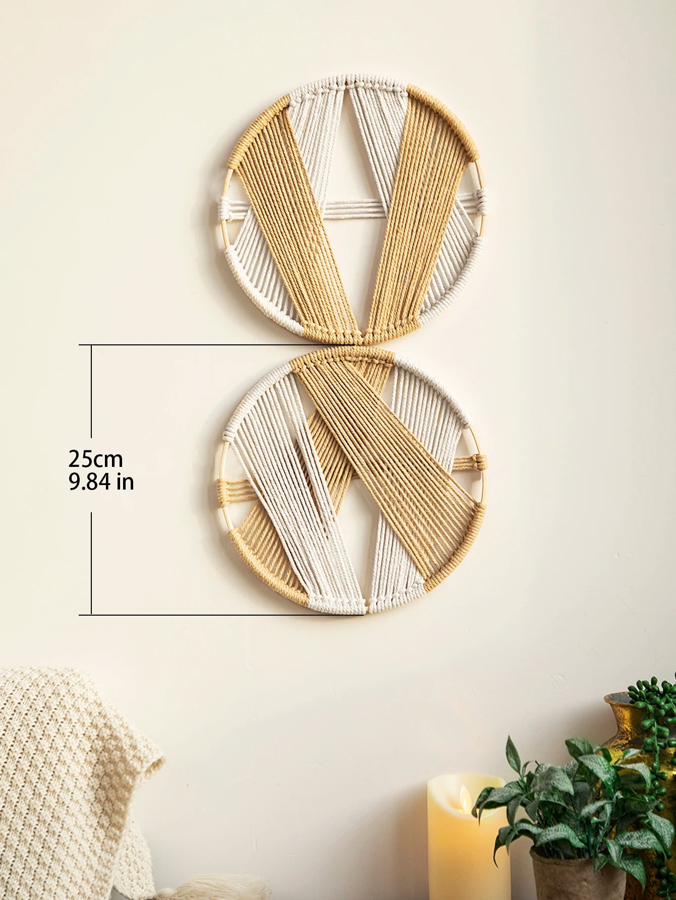 2 Pcs Dream Catcher Wall Hanging bamboo