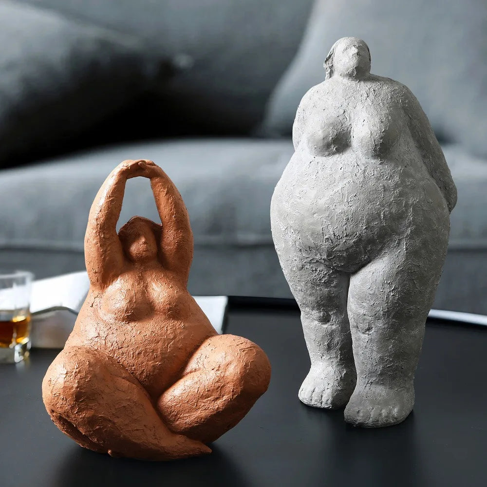 Resin Fat Lady Statues Decoration