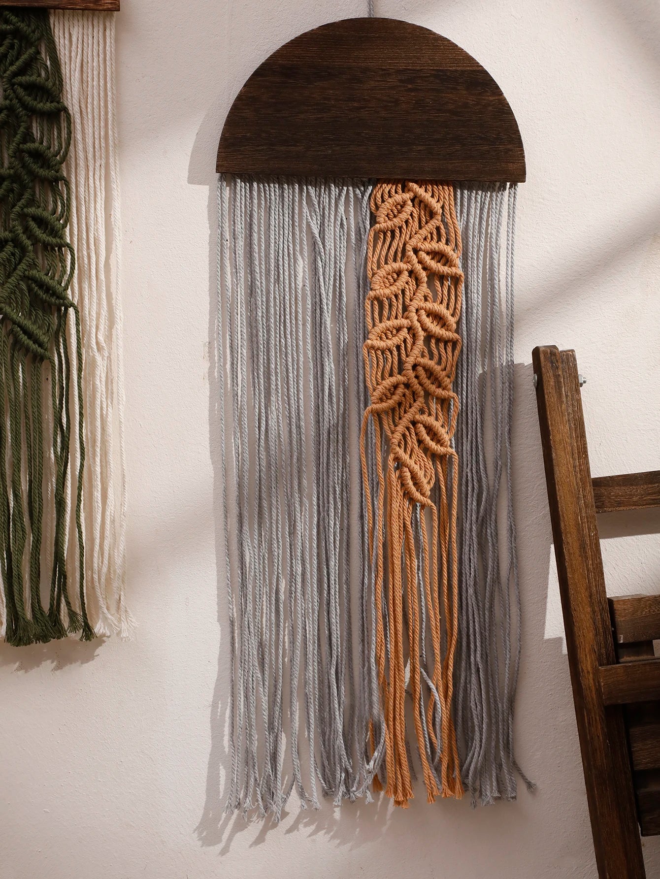 Hand-woven Macrame Ornament Wall Hanging Art