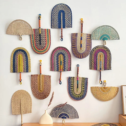 Scandinavian Hand-woven Fan-shaped Wall Hanging  Decor