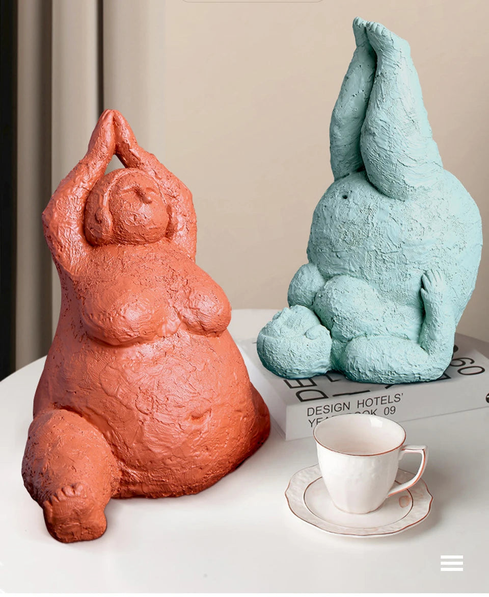 Resin Fat Lady Statues Decoration