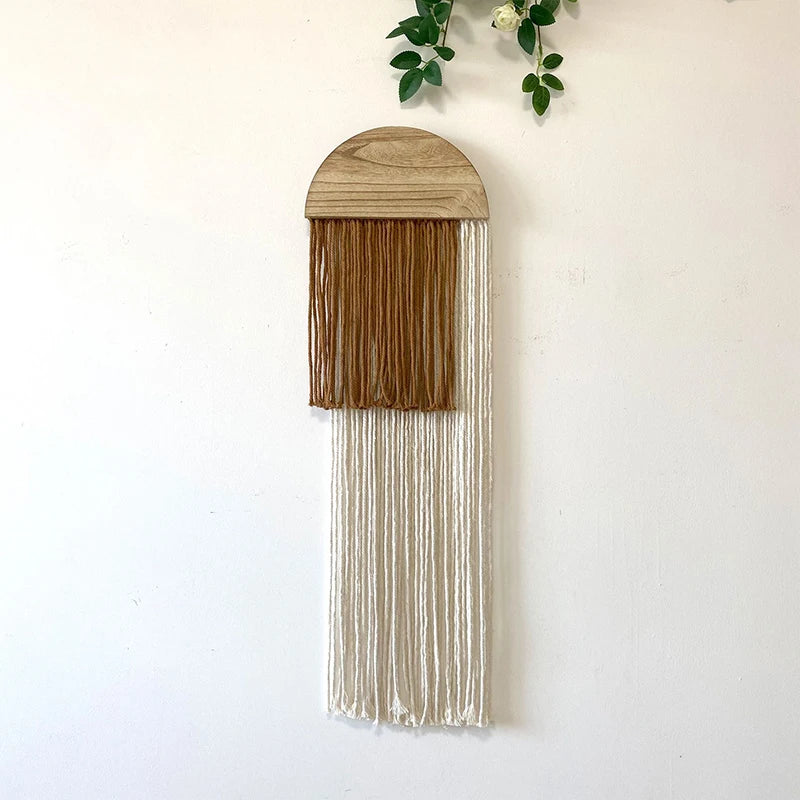 Bohemian Tassels Tapestry Handmade Woven Macrame Wall Hanging