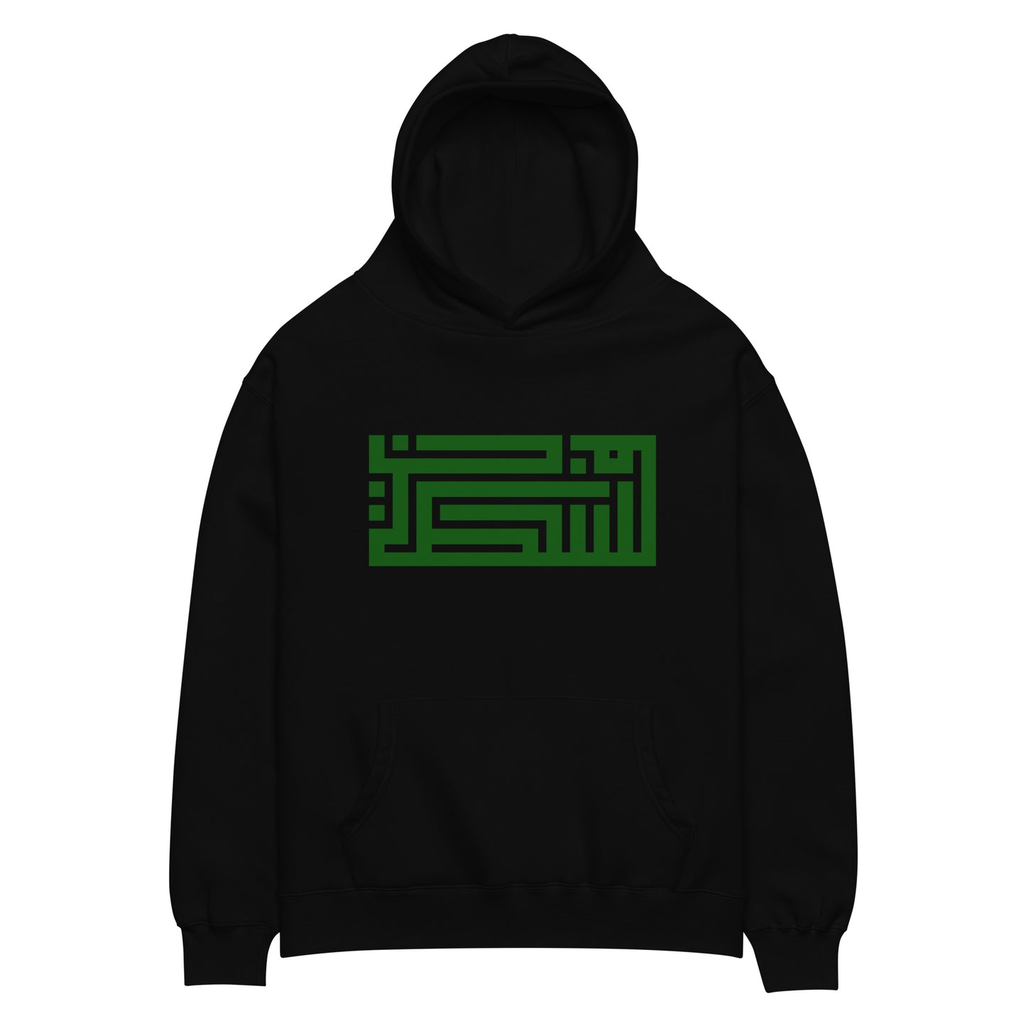 Unisex oversized hoodie Palestine Arabic Geometry art