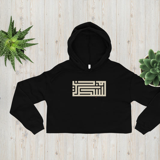 Crop Hoodie  Arabic Palestine design